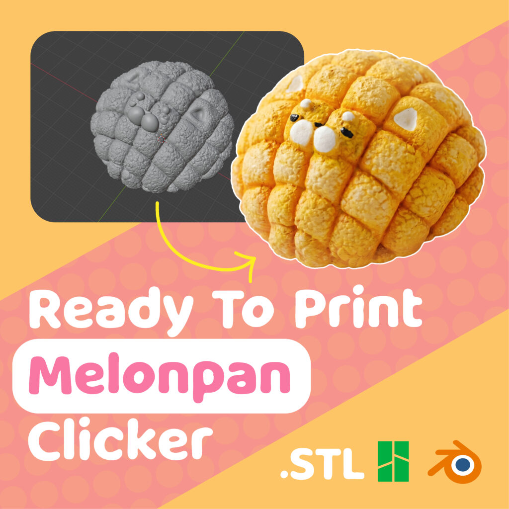 Melonpan Kipum 3D Print File