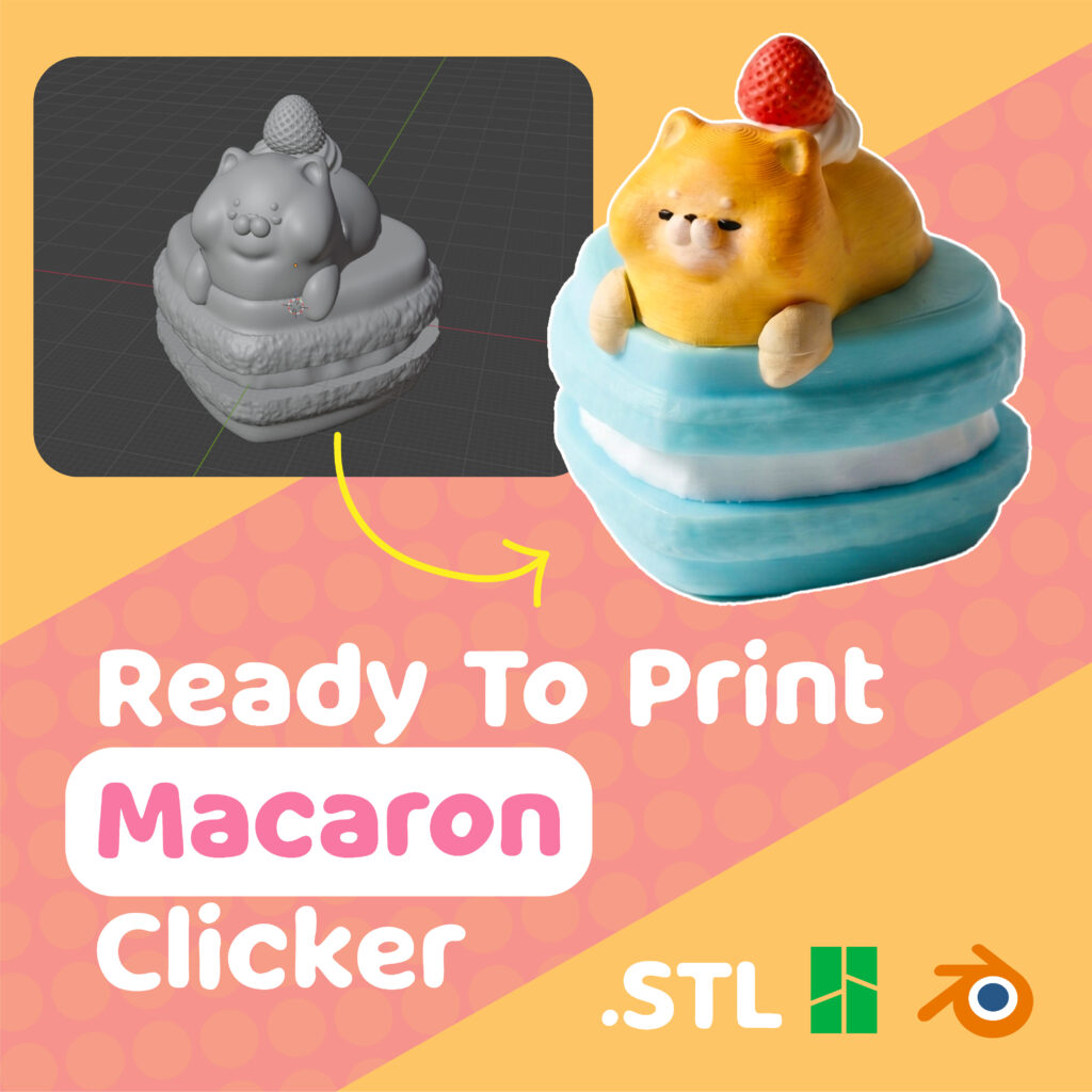 Macaron Kipum 3D Print File